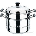 Stainless steel two layers steamer pot